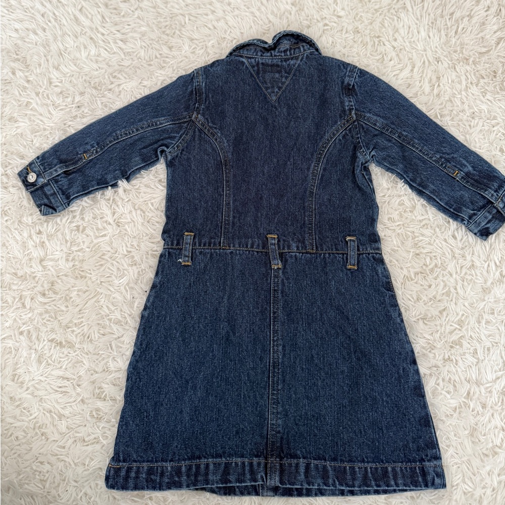 Tommy Hilfiger Girls Denim Shirt Dress Size 5 - Picture 4 of 4